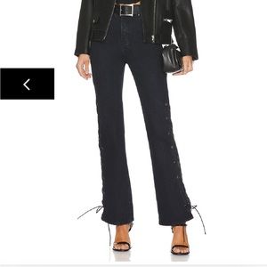 superdown jayda lace up jean size 26 washed black